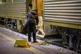 VIA Rail Train 41 Snow Packed Door Stairs 90D100269