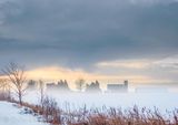 Farm In Ground Fog At Sunup DSCN158538