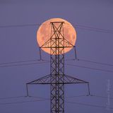 Setting Full Snow Moon Beyond Hydro Tower DSCN159661