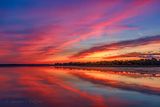 Sunrise & Crescent Moon Beyond Irish Creek 90D113616