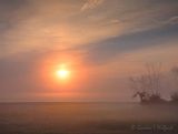 Clouded Sunrise Beyond Ground Fog DSCN013368-70
