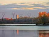 New Water Tower Reflected At Sunrise DSCN015166