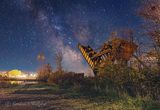 Milky Way Beyond Lift Bridge P1020163-5 (composite)