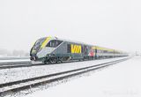 VIA Rail Train 45 In Snowstorm 90D136110