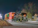 CPKC Freight Train Rear-DPU At Night 90D136559