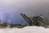 Lift Bridge On A Snow Sky Night 90D143352