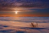 Sun Rising Beyond Winter Field 90D144336