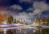 Beckwith Street Bridge Under Night Clouds 90D145017