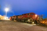 Westbound Freight Train Departing At Dawn 90D152114