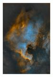 North America Nebula, Hubble Palette