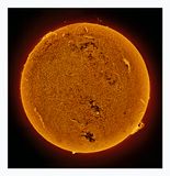 The Sun in Hydrogen Alpha with Solar Prominence