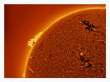 The Sun in Hydrogen Alpha with Solar Prominence