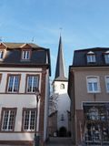 Diekirch town centre leading to St Laurent church