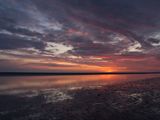Bay at Mont Saint-Michel - sun down