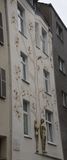 Decorated house front