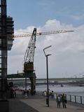 Sunday morning on the west bank of the River Rhine