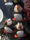 Ceramic puffins