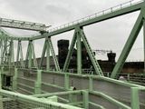 Widnes Silver Jubilee Bridge - with Victorian railway architecture running parallel