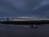 Last fishing boat in before nightfall