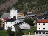 Colourful houses in Oksfjord