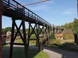 Beamish Museum - elevated rails for coal wagons
