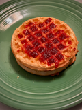 Waffles with Chokecherry Jelly