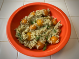 Risotto con pomodori e asparagi