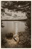 Kayak on St. Kathryn Lake U.P. Michigan