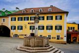 Old Gasthof and Fountain