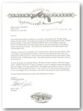 Yates Smith and Wesson Letter