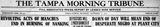 Robert Yates: Plant City FL Sat Nov 11, 1911 Headline Tampa Tribine