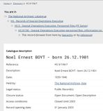 Boyt Noel UK SOE Archives