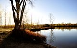 Le lac Laberge et le quai