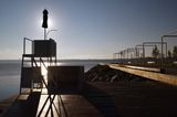 Contrejour. Station de la plage 