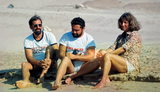 Myself, Ayman Taher and Genie Clark, Marsa Bareka bay 1982