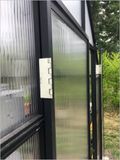 New hand-made hinges allowing doors to open 180 degrees