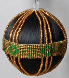 green gold on black satin