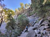 Mist Trail, headwall of Vernal Fall