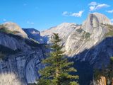 View (obscured) up Tenaya Canyon