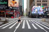 The empty Midtown Manhattan 