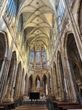 Interior of Pragues Saint Vitus Cathedral 