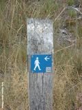 Wandelroute links - Walking route to the left