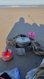 Apr 23 John O Groats Trail- Evening meal on the beach at Sinclair Bay