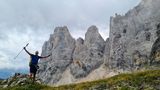 Arriving at the Pala di San Martino range