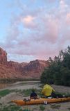 Utah Green River kayak - Day 4 camp in the morning