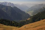Val di Fassa, seen from below Col Rodella