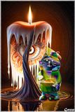 Painting a candle