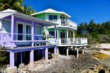 Purple and Lime Green Cottage at Staniel Cay Yacht Club, Exuma Bahama.411