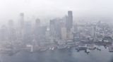 Convergent Zone over Seattle Area, Low Ceiling and Rain, Downtown Seattle, Washington 234  