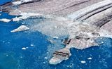 Bering Glacier Calving into Linear Lake, Alaska 737